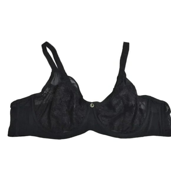 Ashley Graham Lace Mesh Bra Underwire Size 44C - Picture 3 of 3